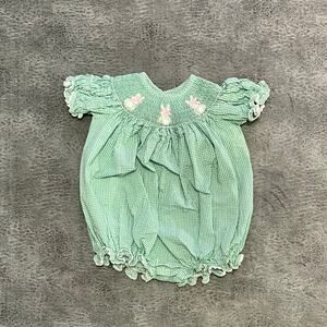 Stellybelly Smocked Bunny One Pi50